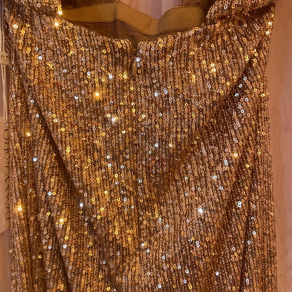 Ronny Kobo Zack Sequin Halter Midi Dress - Picture 8 of 9